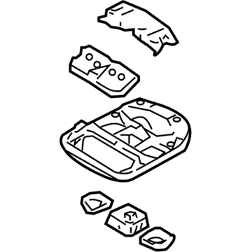 Toyota 63650-08550-B0 MAP Lamp Assembly