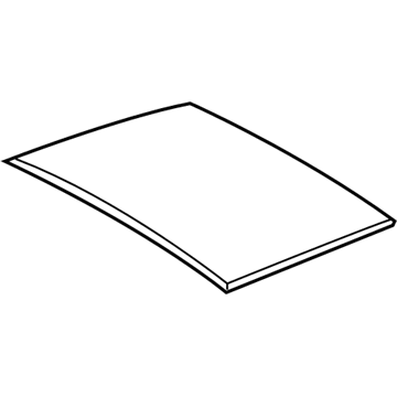63201-42161 Toyota Sunroof Glass Illustration 1 of 1
