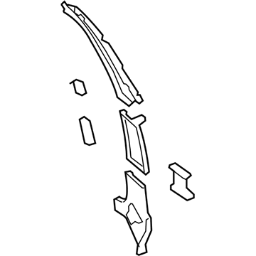 Toyota 61033-0C011 Pillar Reinforcement