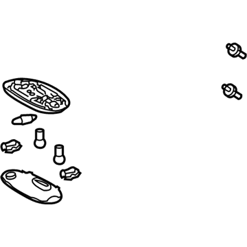 Toyota 81240-0C030-E0 Dome Lamp Assembly