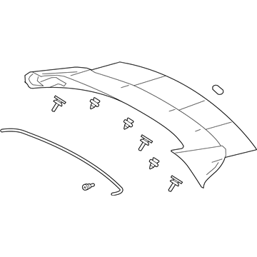 Toyota 76085-42903-A0 Rear Spoiler