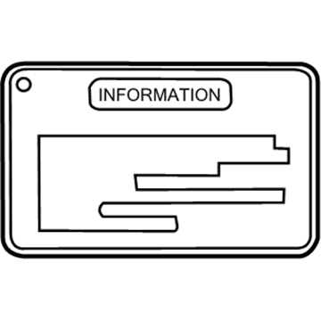 Scion 11294-0V010 Info Label