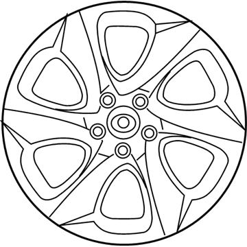 42602-0R040 Toyota Wheel Cover Illustration 1 of 1