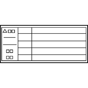Scion 16793-0V010 Caution Label