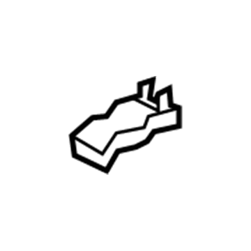 72127-0E040-C0 Toyota Track End Cover, Black, Inner Front Passenger Side Illustration 1 of 1