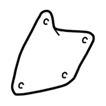 53737-0C020 Toyota Front Seal, Driver Side Illustration 1 of 1