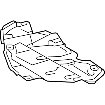 51441-06060 Toyota Under Cover, Passenger Side Illustration 1 of 1