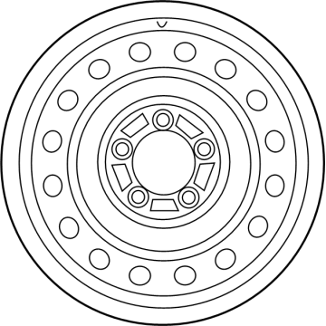 Toyota 42601-AK011 Wheel, Steel