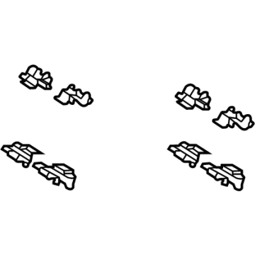 Toyota 04947-48080 Brake Pads Hardware Kit