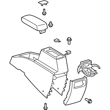 58910-12560-B0 Toyota Center Console, Rear Illustration 1 of 1