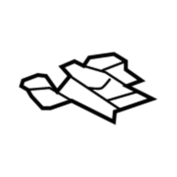 58995-12110 Toyota Mount Bracket, Rear Illustration 1 of 1