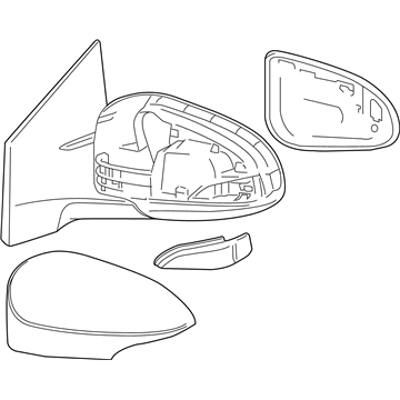 Toyota Corolla Car Mirror - 87940-02F51-A0