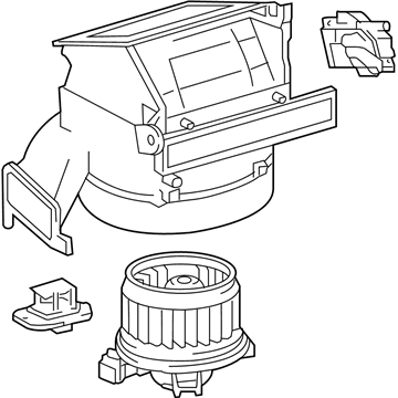 87130-52140 Toyota Blower Assembly Illustration 1 of 1