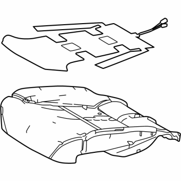 Toyota 71512-35080 Seat Cushion Pad