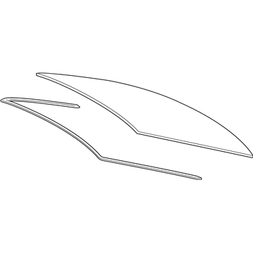 Toyota 64801-06120 Back Glass