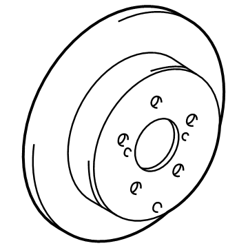 Toyota Prius V Brake Rotor - 42431-47080
