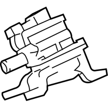 25701-31014 Toyota Diverter Valve, Passenger Side Illustration 1 of 1