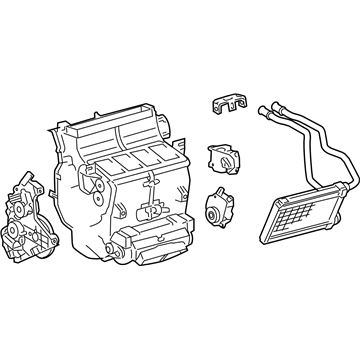 87050-0C030 Toyota Evaporator Case, Front Illustration 1 of 1