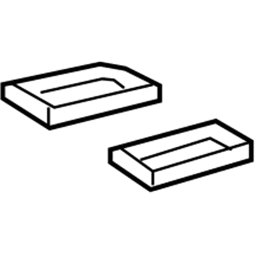 Toyota 81266-42020 MAP Lamp Lens