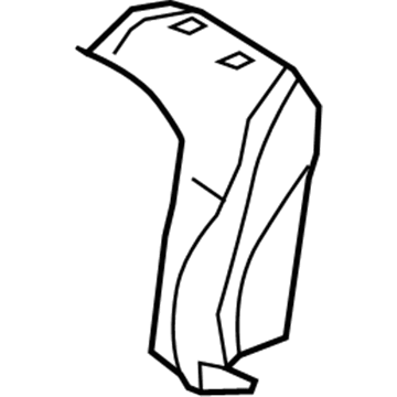 71551-48090 Toyota Seat Back Pad, Passenger Side Illustration 1 of 1