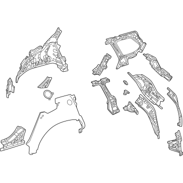 Toyota 61705-0E902 Inner Quarter Panel