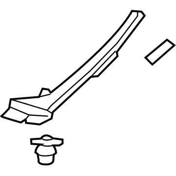 53866-74020 Toyota Seal, Passenger Side Illustration 1 of 1