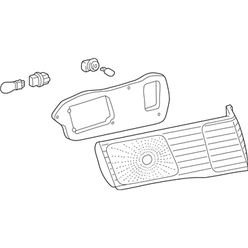 81670-AA030 Toyota Lens & Housing, Passenger Side Illustration 1 of 1