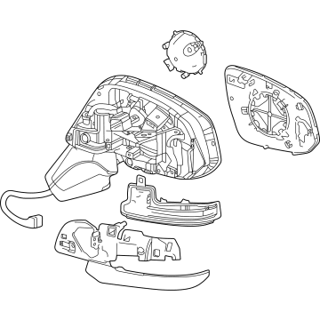 Toyota 87910-0A905 Mirror Assembly