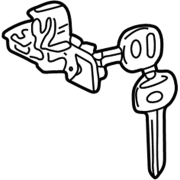 Toyota 69056-48030 Lock Cylinder