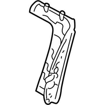 71640-48040 Toyota Seat Back Frame, Driver Side Illustration 1 of 1