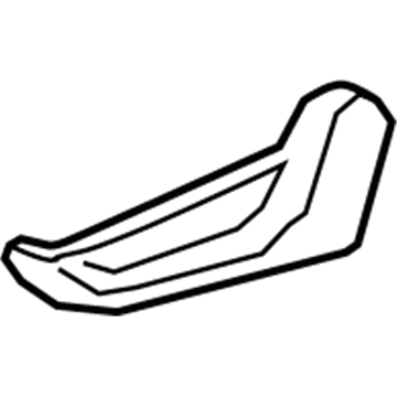 71812-0C150-B0 Toyota Cushion Shield, Gray, Driver Side Illustration 1 of 1