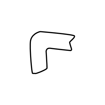 Toyota 53128-12240 Cover Bracket