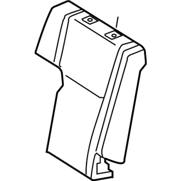 71651-0C100 Toyota Seat Back Pad, Passenger Side Illustration 1 of 1
