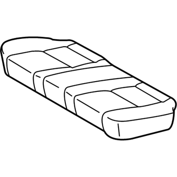 71075-33431-B0 Toyota Cushion Cover, Rear Illustration 1 of 1