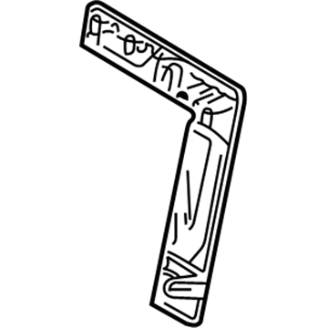 71017-33140 Toyota Seat Back Frame, Passenger Side Illustration 1 of 1