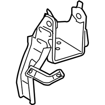 12325-0T070 Toyota Side Mount Bracket, Driver Side Illustration 1 of 1