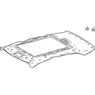 63310-06C90-B0 Toyota Headliner, Gray Illustration 1 of 1
