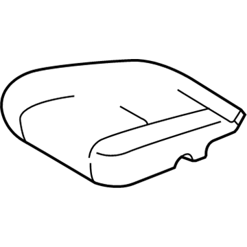71511-AA050 Toyota Seat Cushion Pad, Passenger Side Illustration 1 of 1