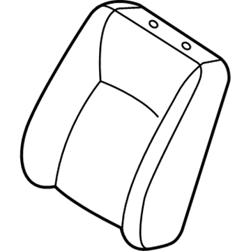 71073-06480-E1 Toyota Seat Back Cover, Fawn, Front Illustration 1 of 1