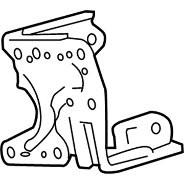 86211-0D210 Toyota Display Unit Mount Bracket, Passenger Side Illustration 1 of 1