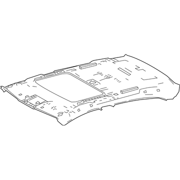 63310-02S60-A0 Toyota Headliner, Flaxen Illustration 1 of 1