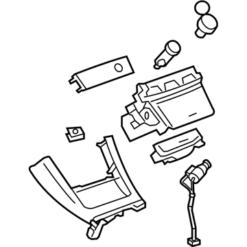 58801-06010 Toyota Upper Console Illustration 1 of 1