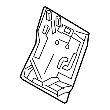 71017-02B00 Toyota Seat Back Frame, Passenger Side Illustration 1 of 1