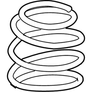 48131-12D20 Toyota Coil Spring, Front Illustration 1 of 1