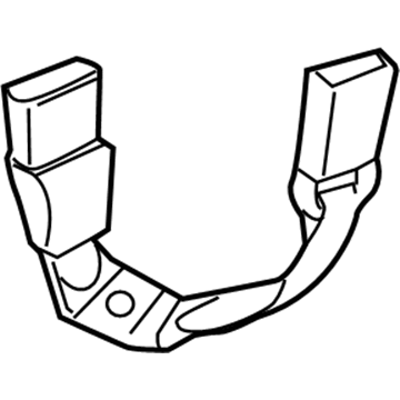 73480-47040-B0 Toyota Buckle, Gray, Driver Side GREY Illustration 1 of 1