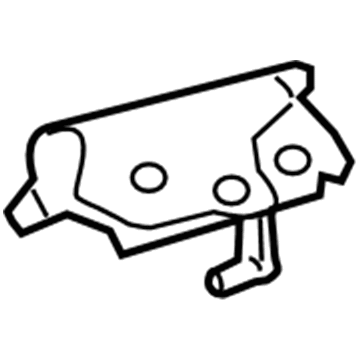 73015-47020 Toyota Anchor Plate, Passenger Side Illustration 1 of 1