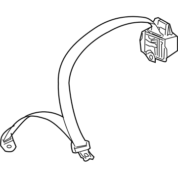 Toyota 73350-47011-B0 Lap & Shoulder Belt, Gray, Center 73350-47011-B0 Toyota Lap & Shoulder Belt, Gray, Center Illustration 1 of 1