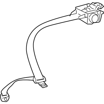 73360-47041-B0 Toyota Lap & Shoulder Belt, Gray, Rear Illustration 1 of 1