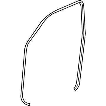 62311-60150-C0 Toyota Front Weatherstrip, Passenger Side Illustration 1 of 1