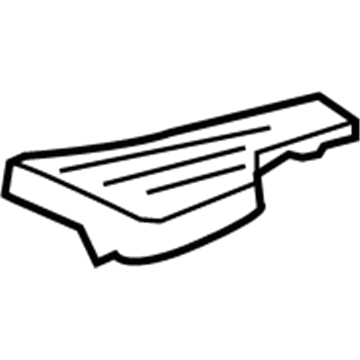 67933-60023-C0 Toyota Plate, Quarter Scuff, Inner Passenger Side Illustration 1 of 1